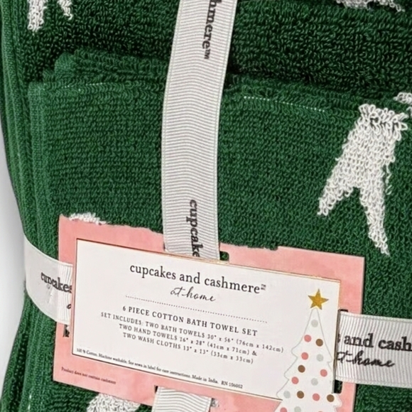 NEW cupcakes and cashmere 6 piece towel set - Picture 4 of 8